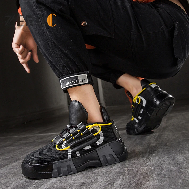 

Personalized 2019 New Chunky Sneakers Men Mesh Breathable Running Shoes Man Thick Sole Dad Shoes Zapatillas Mujer Deportiva