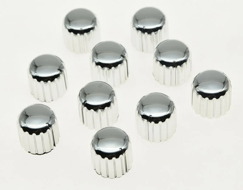 Buy 10x Silver Plastic Guitar AMP Amplifier Knobs