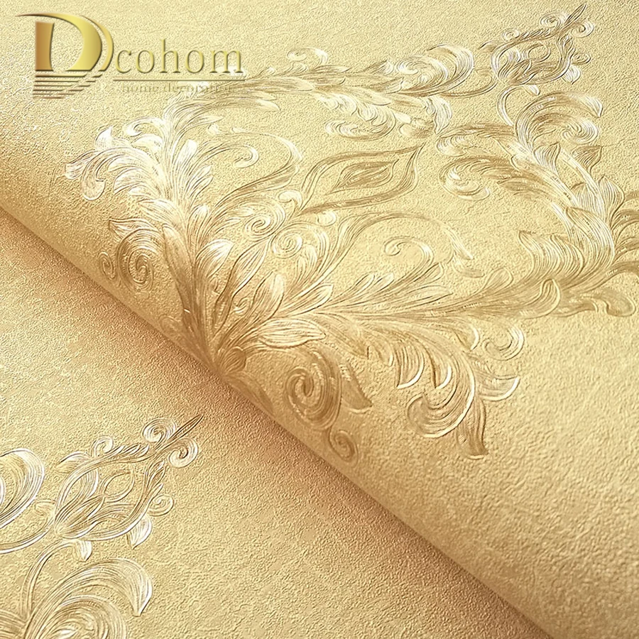 

Vintage Simple European Style Damask Wallpaper Embossed 3D PVC Wall Paper For Bedroom Living Room Sofa TV Walls Decor