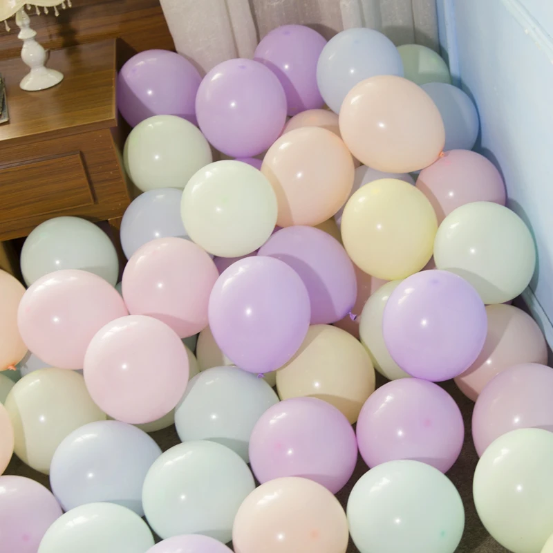 10 шт./лот дюймов Macaron цветной воздушный шар Чистый цветные латексные шары конфеты