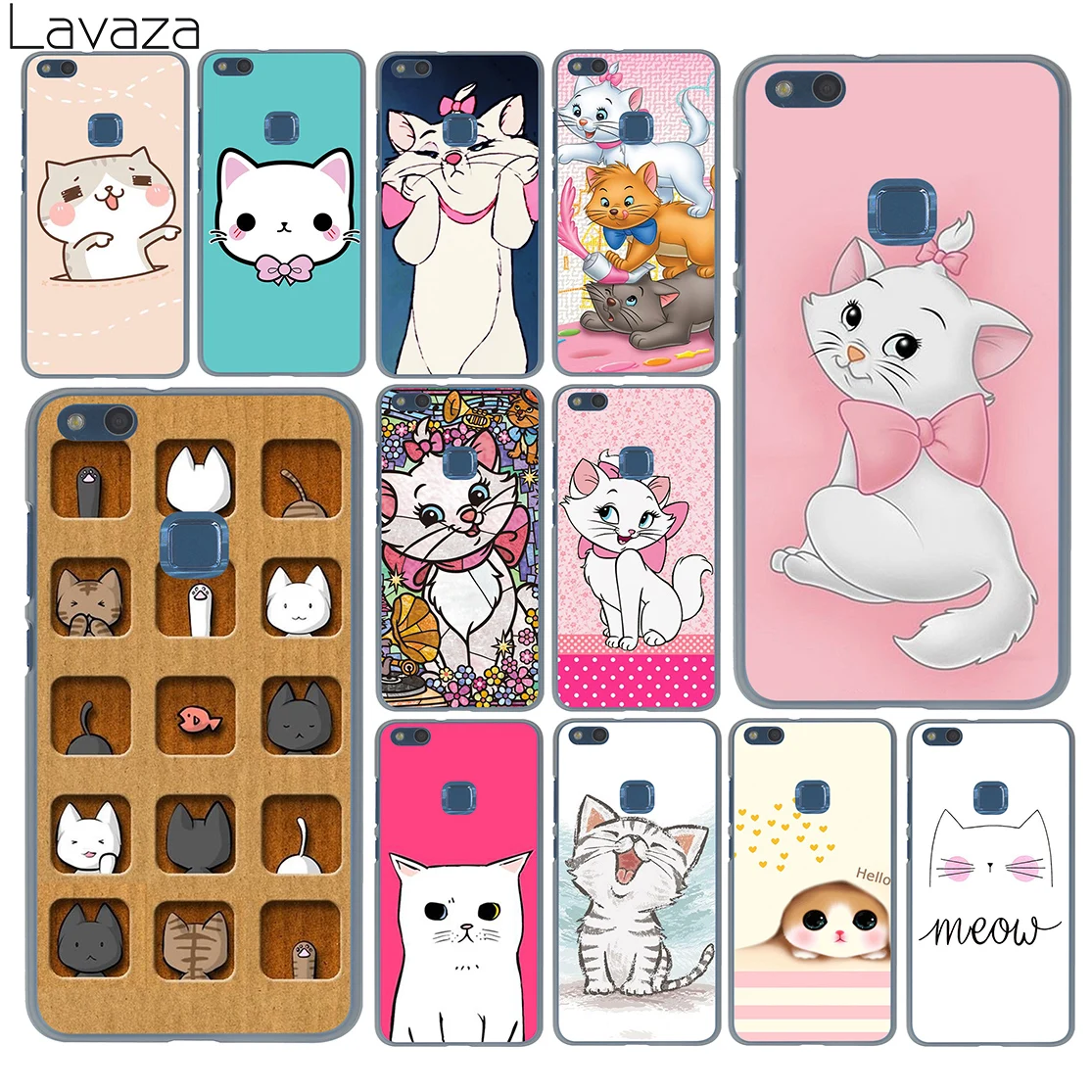 

Lavaza The cartoon AristoCats Marie Cats cat Case for Huawei P30 P20 Pro P9 P10 Plus P8 Lite Mini 2016 2017 P smart Z 2019
