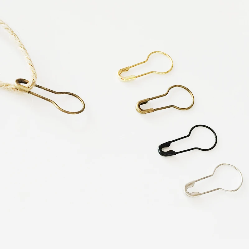 Sale 1000pcs/pack Metal Pins Calabash Gourd Pear Shape Safety Clips