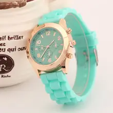 Модные Силиконовые кварцевые часы Детские желе спортивные наручные часы женские кварцевые часы