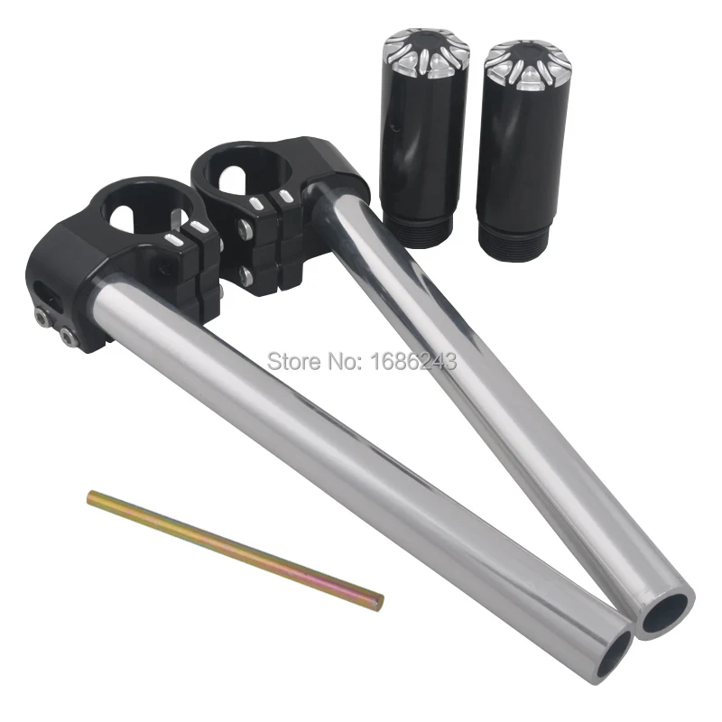 Motorcycle 39mm Fork Tube Bar Clip On Handle Bar Handlebar Fits For