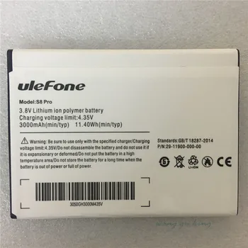 Para Ulefone S8 batería para Ulefone S8 Pro batería acumulador 5,3 pulgadas Android 7,0 4G móvil MT6737 Quad Core 3000mAh