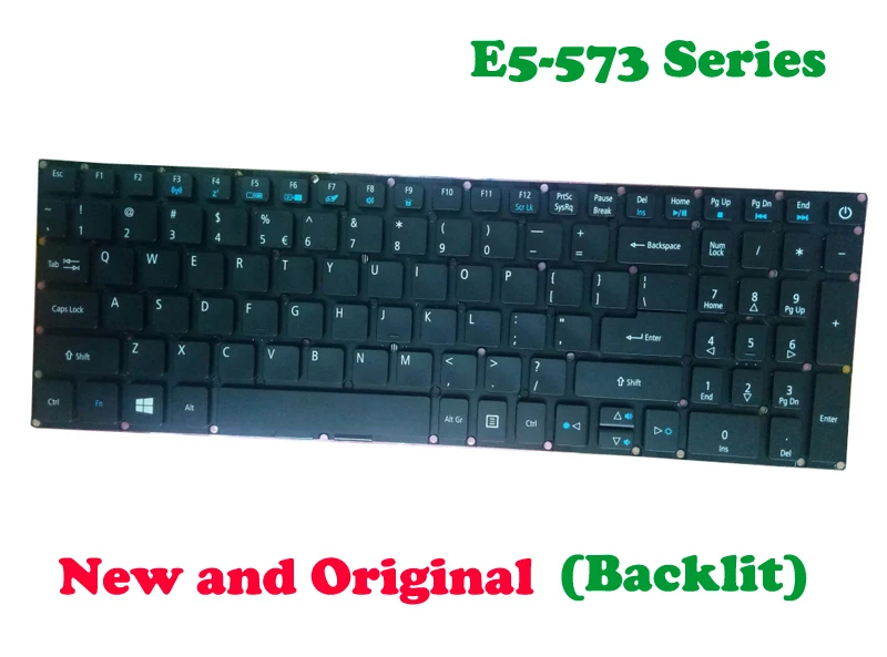 

Backlit Keyboard For ACER E5-573 E5-553 E5-523 E5-522G E5 573G E5-752G V3-574G F5-572G F5-573 United States US New and Original