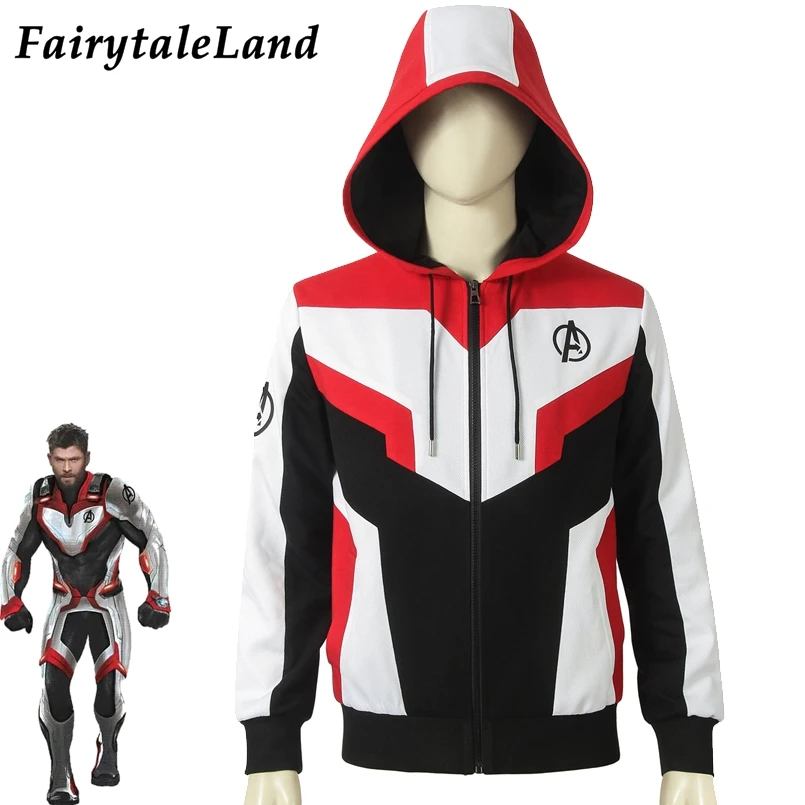 Avengers Endgame Superhero Hoodies Fancy Halloween Carnival Cosplay Quantum Realm Thor Captain America Sweatshirt Casual Hoodies