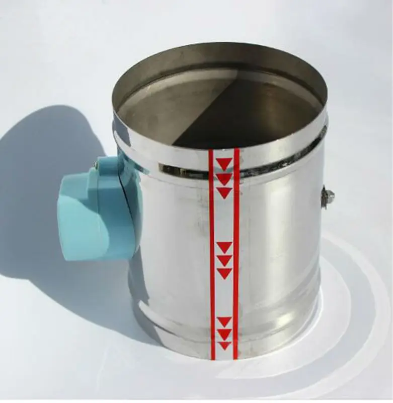 100MM Stainless steel electric air valve valve, 220VAC Air damper air