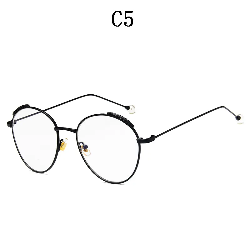 BOYSEEN, ретро круглые очки, прозрачные очки, оптические очки, оправа для очков, женские прозрачные очки 1769 - Цвет оправы: C5