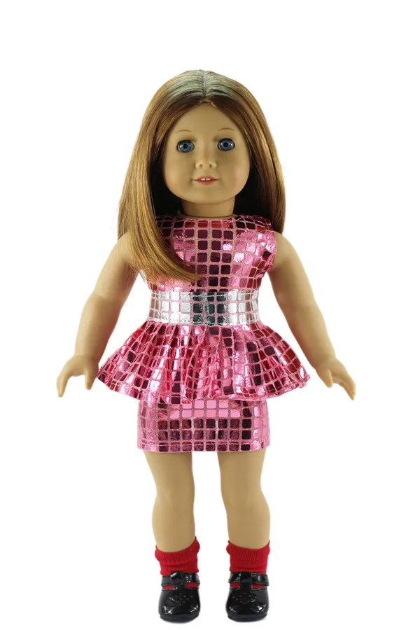 

Fleta 2color dress fit 18 inch american doll clothes best gift b127-129