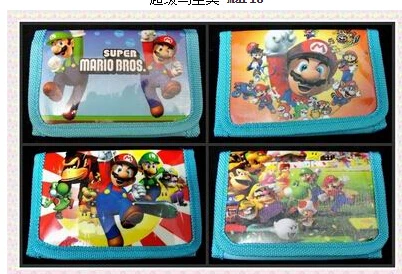 Free shipping Lot 12pcs Super Mario children wallet purses gift bags | Багаж и сумки