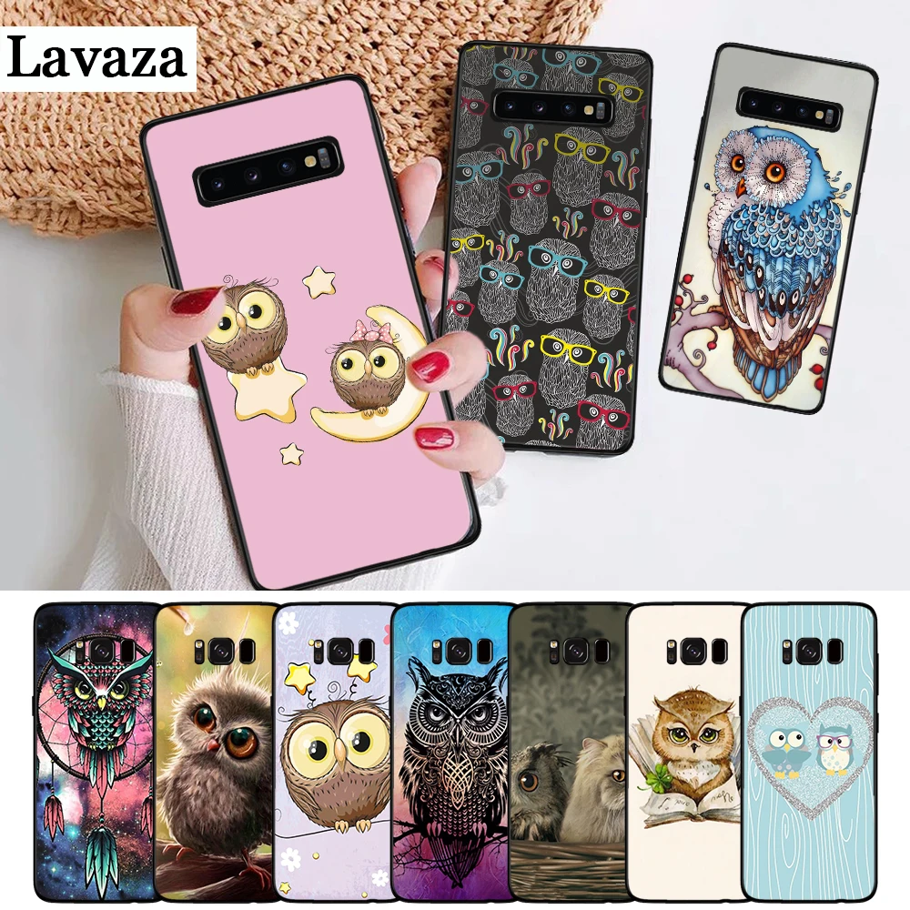 

Lavaza Animal Owl Silicone Case for Samsung S6 Edge S7 S8 Plus S9 S10 S10e Note 8 9 M10 M20 M30
