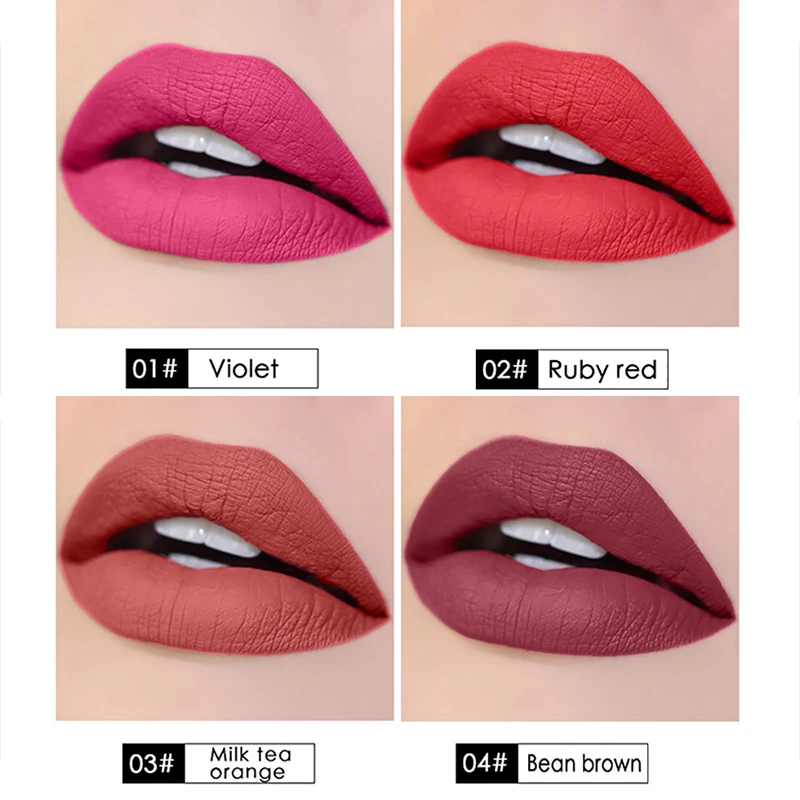 MIXDAIR Matte Lipstick Makeup Lip Stick Waterproof Smooth Lip Tint Long-lasting Lip Gloss Beauty Cosmetics Professional Make Up