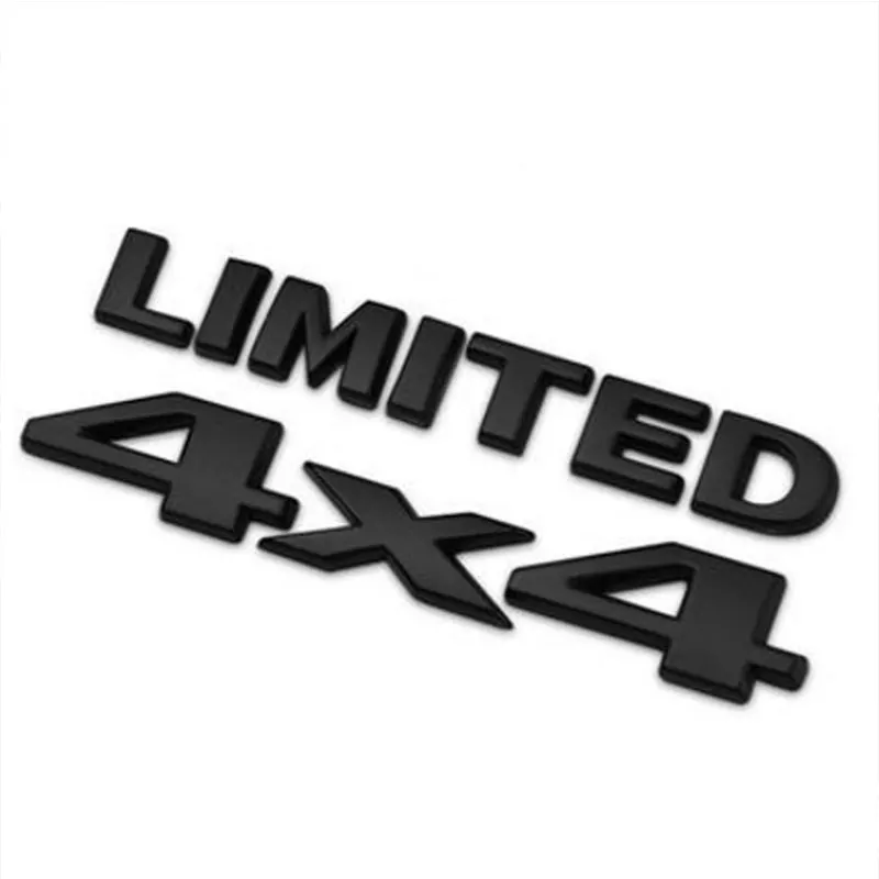 

DSYCAR 4 X 4 +LIMITED Chrome Logo 3d Decal Emblem Logo Sticker Nameplate Badge Decoration for Universal Cars Moto Bike