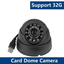 YUNSYE 2018 Новый 1200TVL CCTV Камера с слот Запись видео аналоговый купольную Камера карты CCTV Камера Моделирование купольная Камера