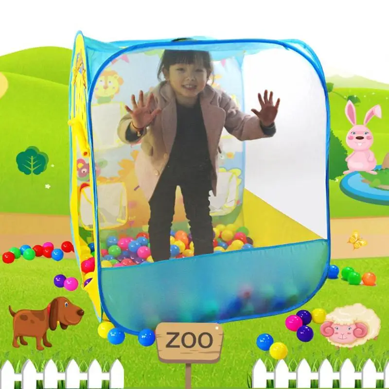 

Cartoon Easy Folding Ocean Ball Pool Play House Game Tent Play Hut for Kids