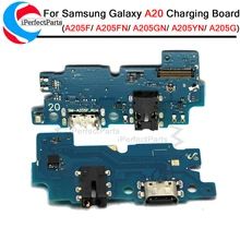 Зарядная плата для samsung Galaxy A20 A205F A205FN A205GN A205YN A205G usb зарядный порт док-станция Соединительная плата шлейф часть