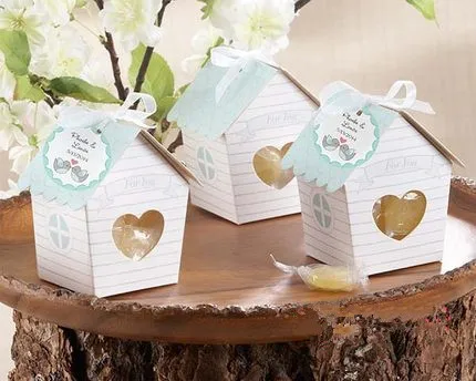 

baby shower favor cute candy box--Love Nest Bird House Favor Box wedding party sweet chocolate box 50pcs/lot