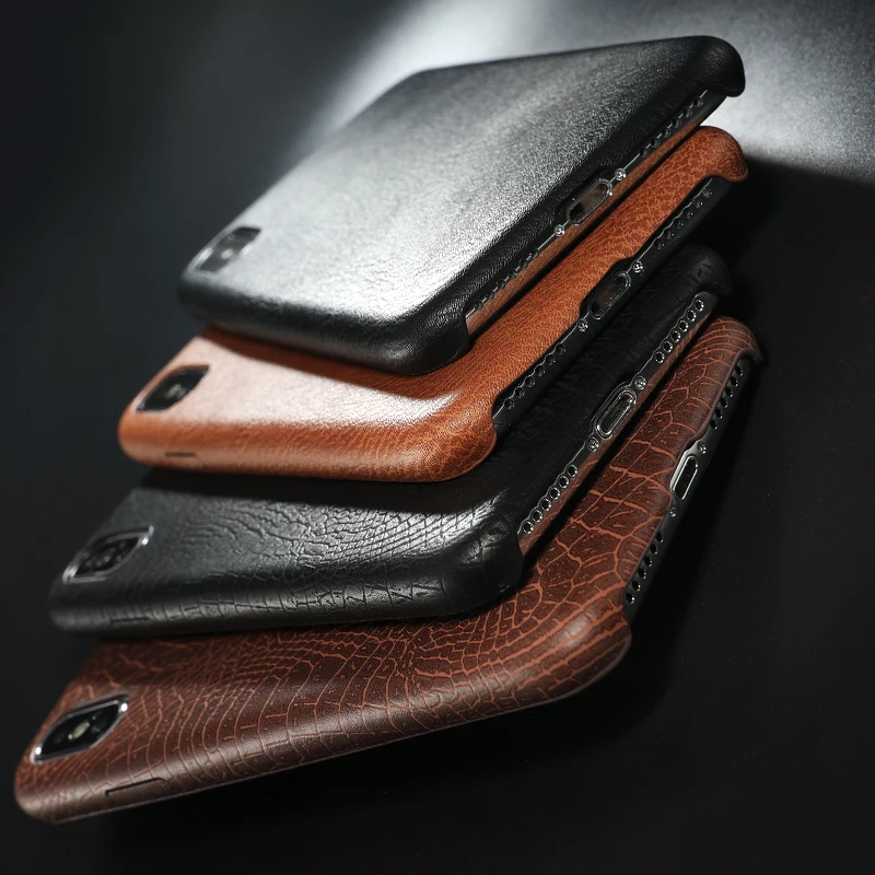 PU Leather Pattern Phone Case for iphone 6 6s 7 8 plus Case Back Cover For iphone X xs max XR Case (6)