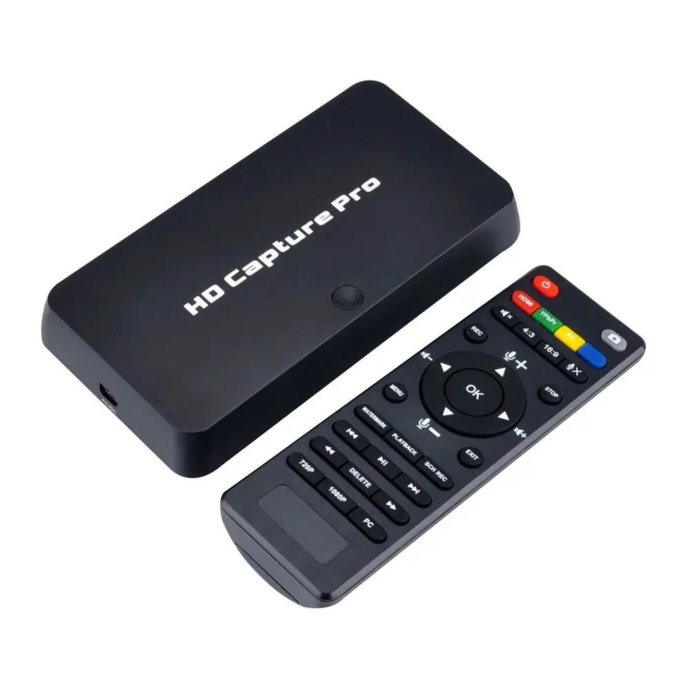 HD Video Audio Capture 1080 P 60fps Game Recorder USB 2.0 Acquisizione Riproduzione con Telecomando