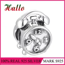 Ювелирные украшения часы Подвеска бусина для плата де лей 925 пробы серебряные браслеты Прата 925 материал для изготовления украшений