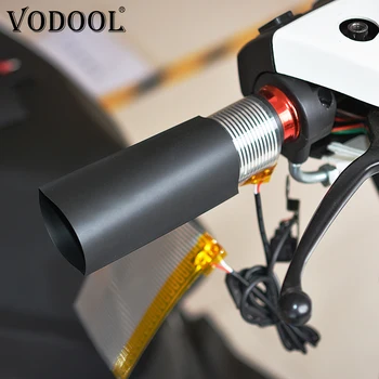 

VODOOL Universal Motorcycle Heated Grips Set 12V Motorbike Handlebar Electric Heating Handle Motocross ATV Scooter Grip Heater