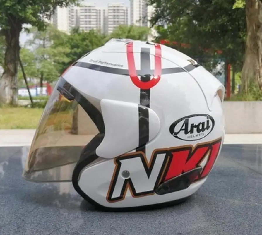 Для Arai двойного назначения мотоциклетный шлем в виде черепа конденсатор мотоцикл половина лица