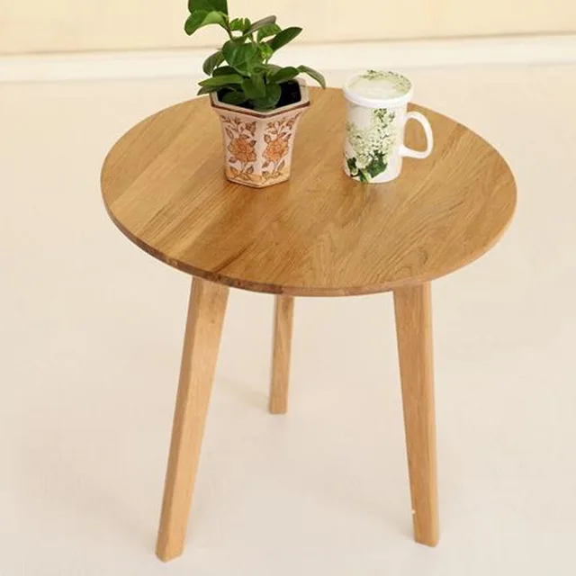 Whole Outlet Nordic Pure White Oak Wood Coffee Table Small Round Whole Outlet Nordic Pure White Oak Wood Coffee Table Small Round Cafe Tables Minimalist Dining