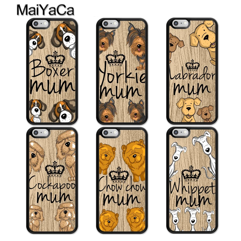 

MaiYaCa Labrador Yorkie Boxer Chow Mum Dog TPU Rubber Phone Case For iPhone 7 6 6S 8 Plus X 5 5S SE XS Max XR Back Cover