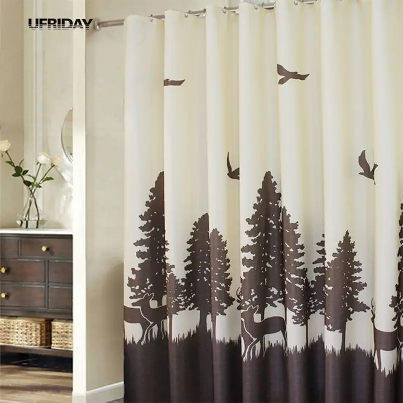 UFRIDAY Nature Theme Shower Curtain Modern Design ...