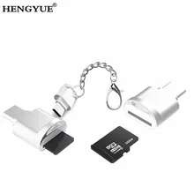 Портативный адаптер USB 3,1 для type-C адаптер USB-type C Micro конвертер OTG адаптер с TF SD кард-ридером