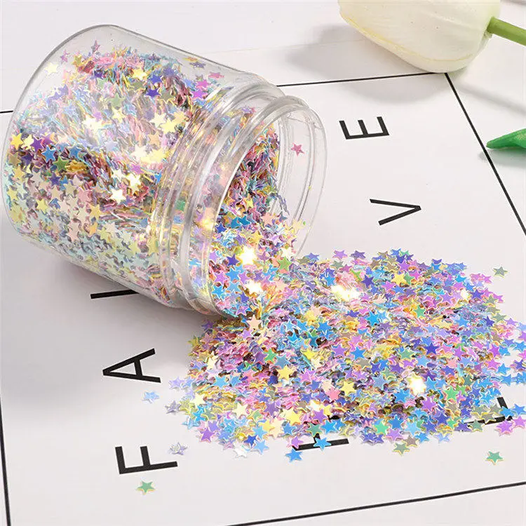 New Five Mixed Colors Shape Loose Sequins 10g/Pack Paillettes Nails Art Manicure Material,Wedding Decoration Confetti