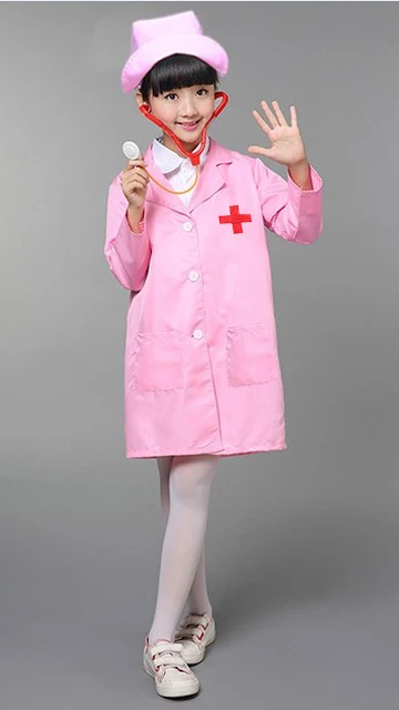 Children-Halloween-Cosplay-Costume-Girls-Party-Cosplay-Clothing-Kids-Doctor-Costume-Nurse-Uniform-with-Hat-Mask