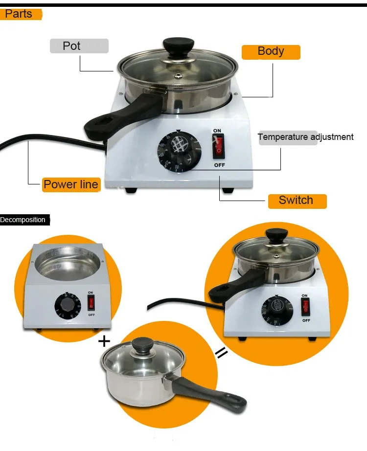220 V/110 V растопление шоколада горшок устройство для растапливания шоколада/машина из нержавеющей стали горшок