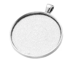 10Pcs 38mm Antique Silver/Bronze Round Pendant Settings Cabochon Glass Gem Base Cameo Blank Bezel Tray DIY Necklace Findings C90 10Pcs 38mm Antique Silver/Bronze Round Pendant Settings Cabochon Glass Gem Base Cameo Blank Bezel Tray DIY Necklace Findings C90