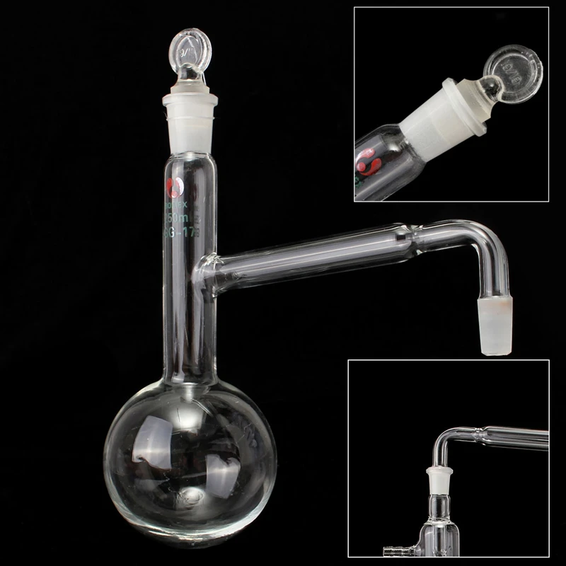 Jogo dos Produtos Vidreiros do Laboratório do Instrumento da Destilação da Química do Laboratório de Kicute 250ml com Junção Kicute de 14 - 23 5 instrumento da destilação da química do laboratório