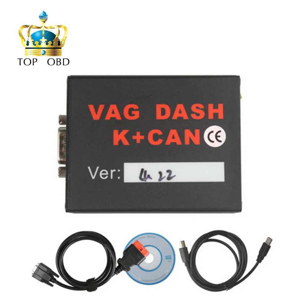

VAG DASH K+CAN 4.22 Auto Diagnostic Tool for V-W, for SEAT for SKODA VAG DASH Scanner for EDC16 / EDC15 / ME7