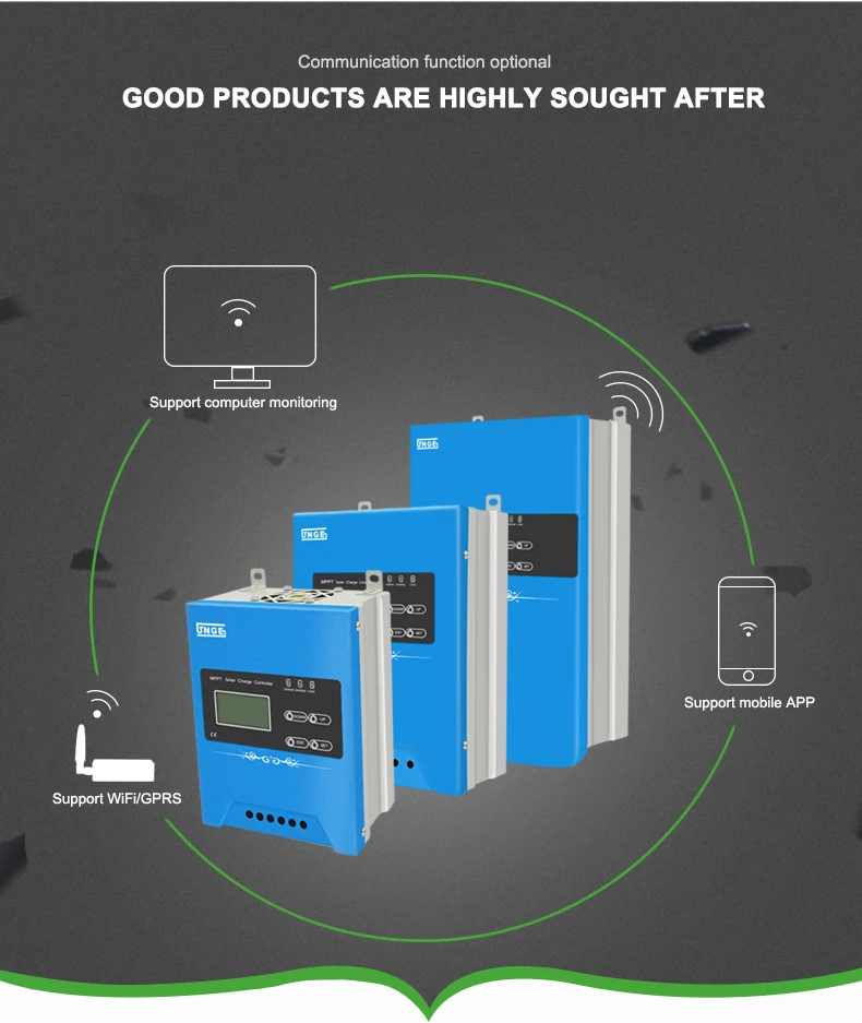 12/24/48V Авто зондирования солнечной со слежением за максимальной точкой мощности зарядки контроллера 10A с Wifi GPRS Функция