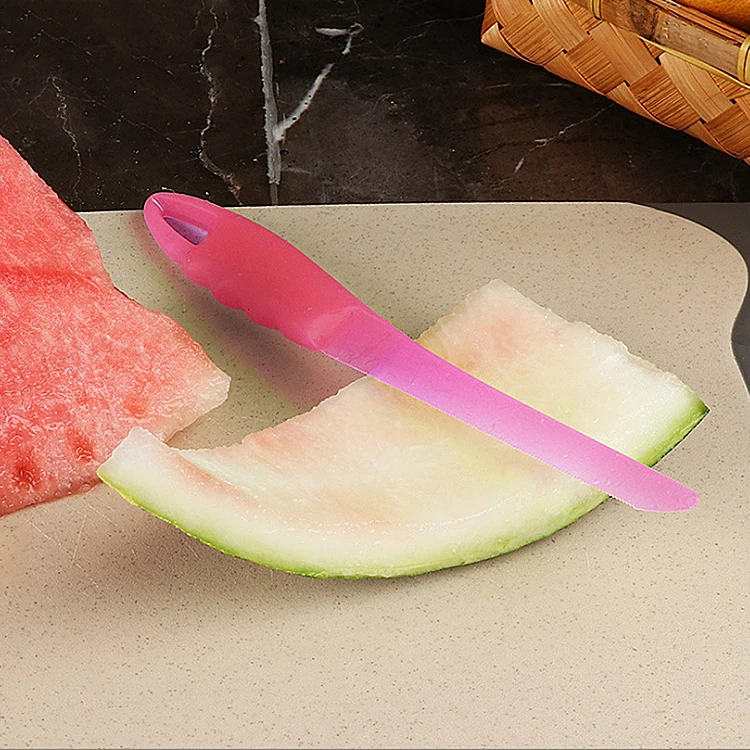 Plastic fruit portable vegetable knife with plastic handle
