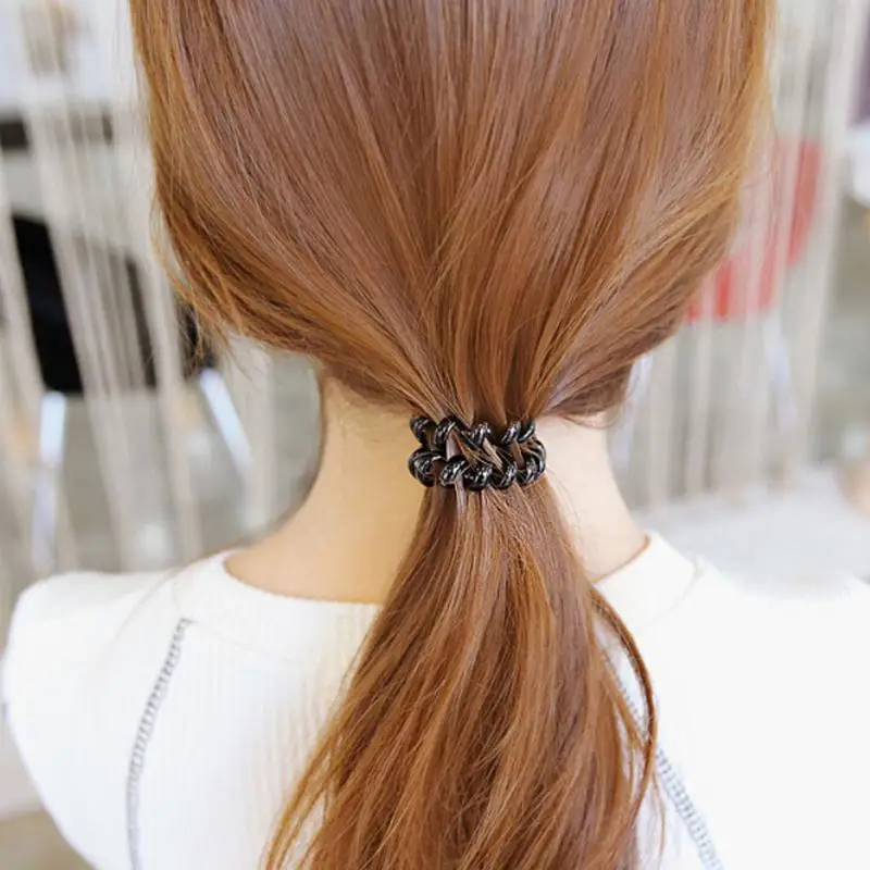 Telephone Wire Gum Girls Hair Accessories Hair Tie Hair Rope Candy Color Scrunchie Elastic Ring Elastic Hair Band Telephone Wire Gum Girls Hair Accessories Hair Tie Hair Rope Candy Color Scrunchie Elastic Ring Elastic Hair Band