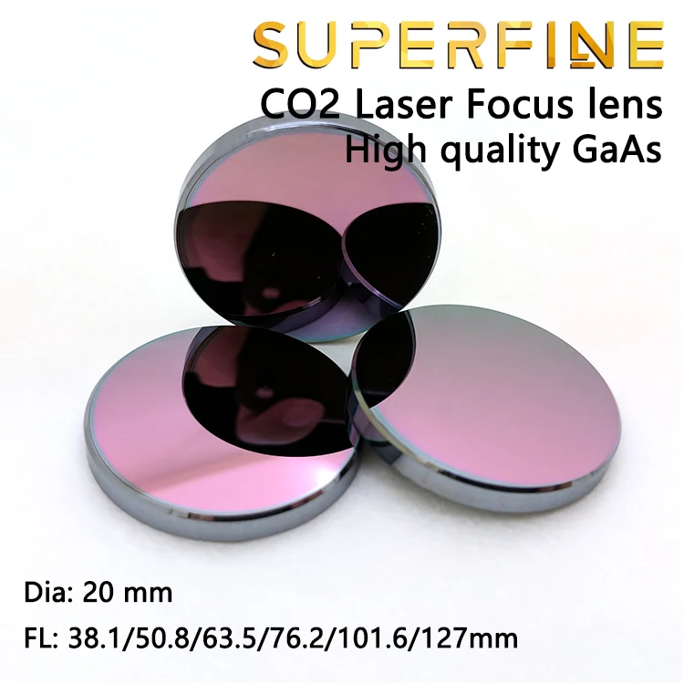 Сверхтонкая Лазерная Фокусирующая линза GaAs CO2 диаметр. 20 мм FL 50 8 63 5 101 6 1 4 &quotдля