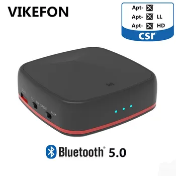 

VIKEFON Aptx HD/ Low Latency Bluetooth 5.0 Transmitter for TV PC Laptop Bluetooth Audio Receiver Adapter for Car Speak Amplifier