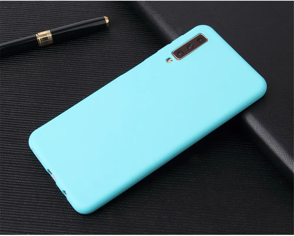 Candy Phone Case For Samsung Galaxy A7 2018 A750 Soft TPU Silicone Back Case Coque For Galaxy A7 2018 A750F Protection bag cover _08