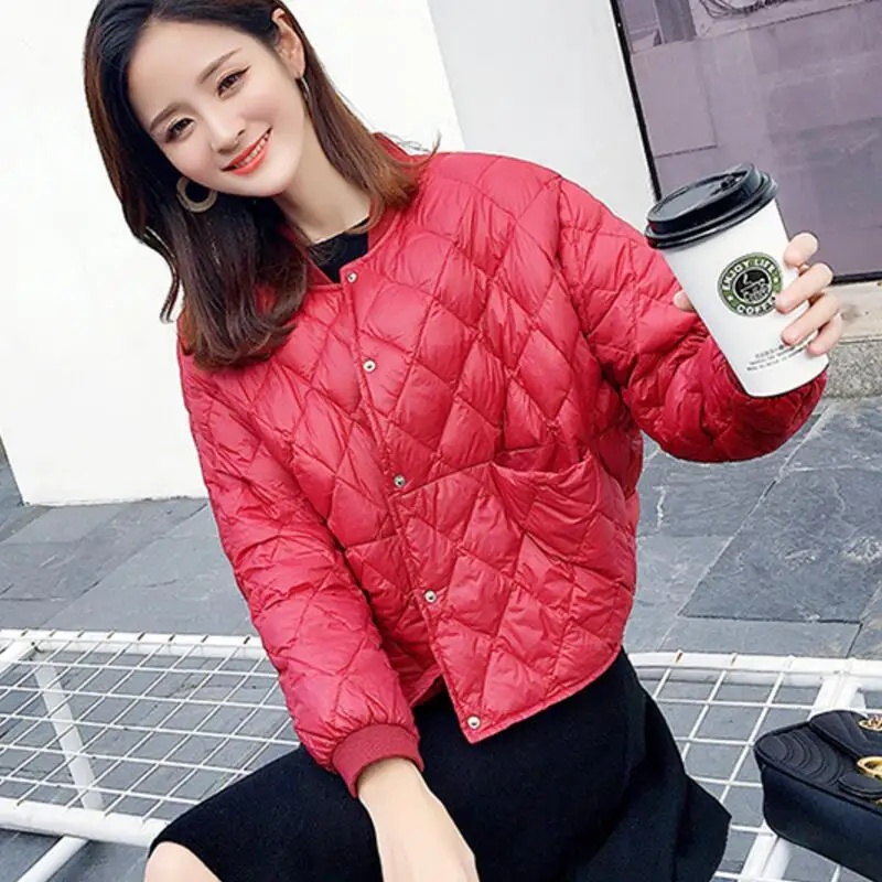 gris Noir Lâche Blanc Des Mode Paragraphe Veste Taille Plus Colour Canard Le 90Duvet D'hiver Vers La Ly732 Bas Automne Courte Doudoune blanc Et De bourgogne caramel Femmes Légères eE2DH9WIY