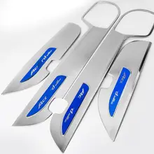 Для Honda 9,5 поколения Accord Дверь анти-кик коврик дверная пластина защитная накладка аксессуары для интерьера