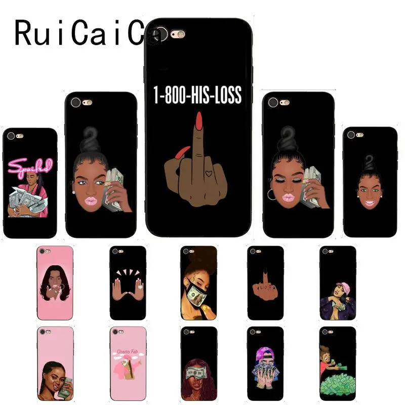 Ruicaica KDMOJI MONEY STACKS Newly Arrived Black Phone Case Cover for iPhone 8 7 6 6S 6Plus X XS MAX 5 5S SE XR Fundas Capa | Мобильные
