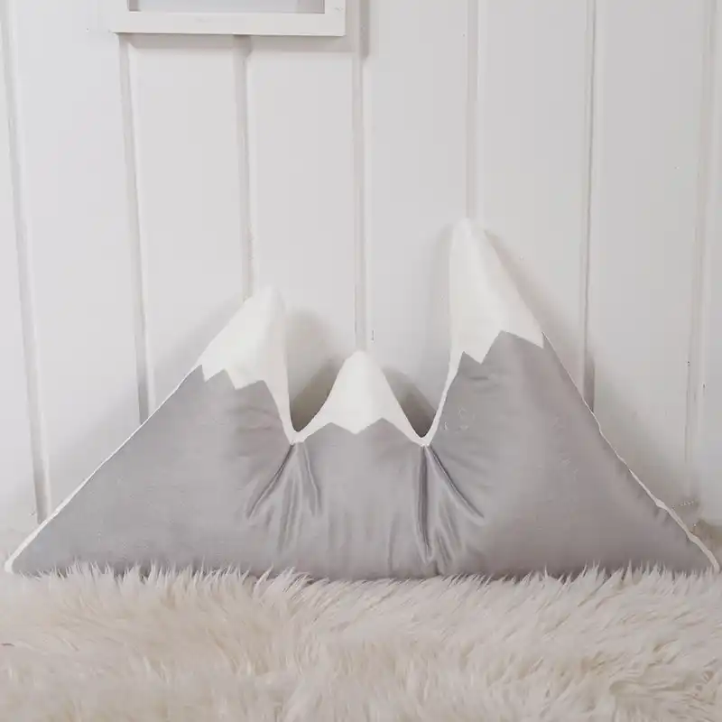 2018 New Lovely Mountain Peak Shape Cushion Pillow Bed Decoration