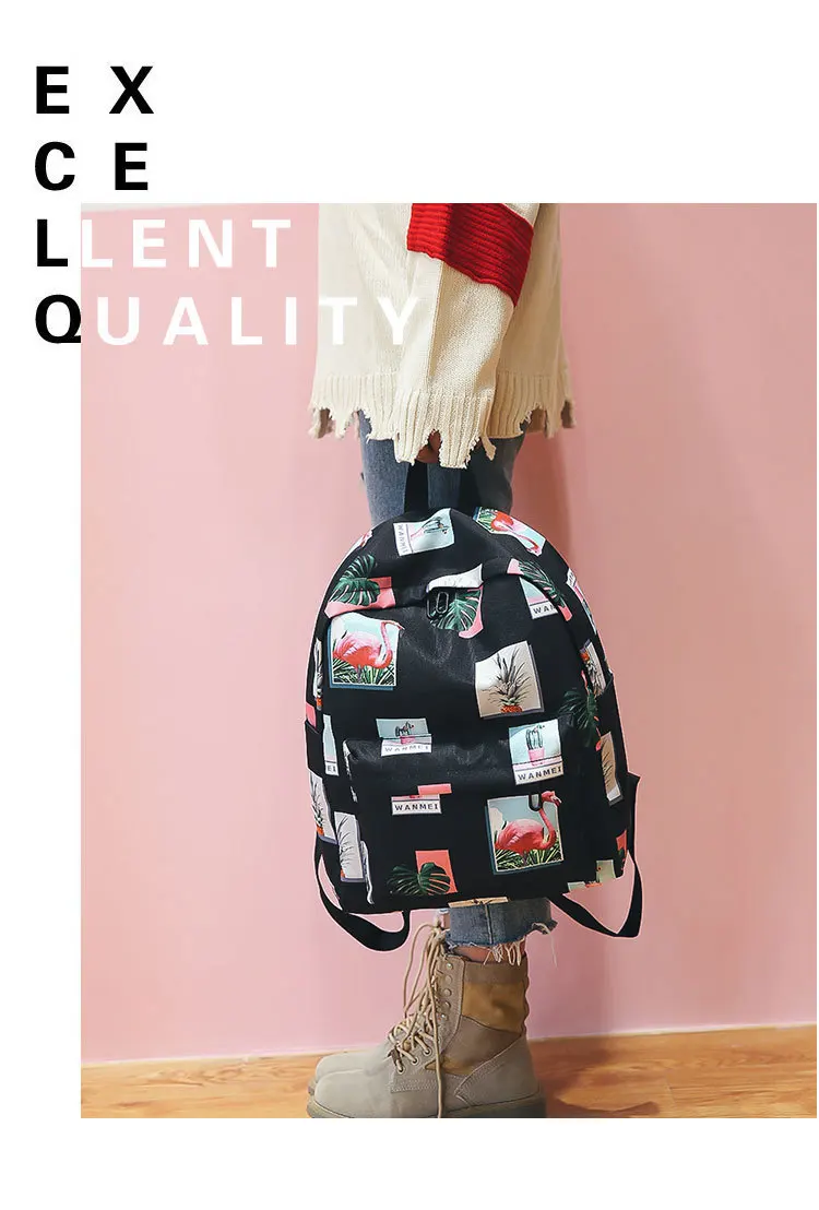 Модный женский рюкзак с мультяшным принтом, школьные сумки, Женский дизайнерский рюкзак, мягкий холщовый рюкзак с принтом