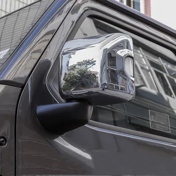 

WELKINRY car auto cover styling For Jeep Wrangler JL 2018 ABS chrome side wing fender rearview door mirror trim