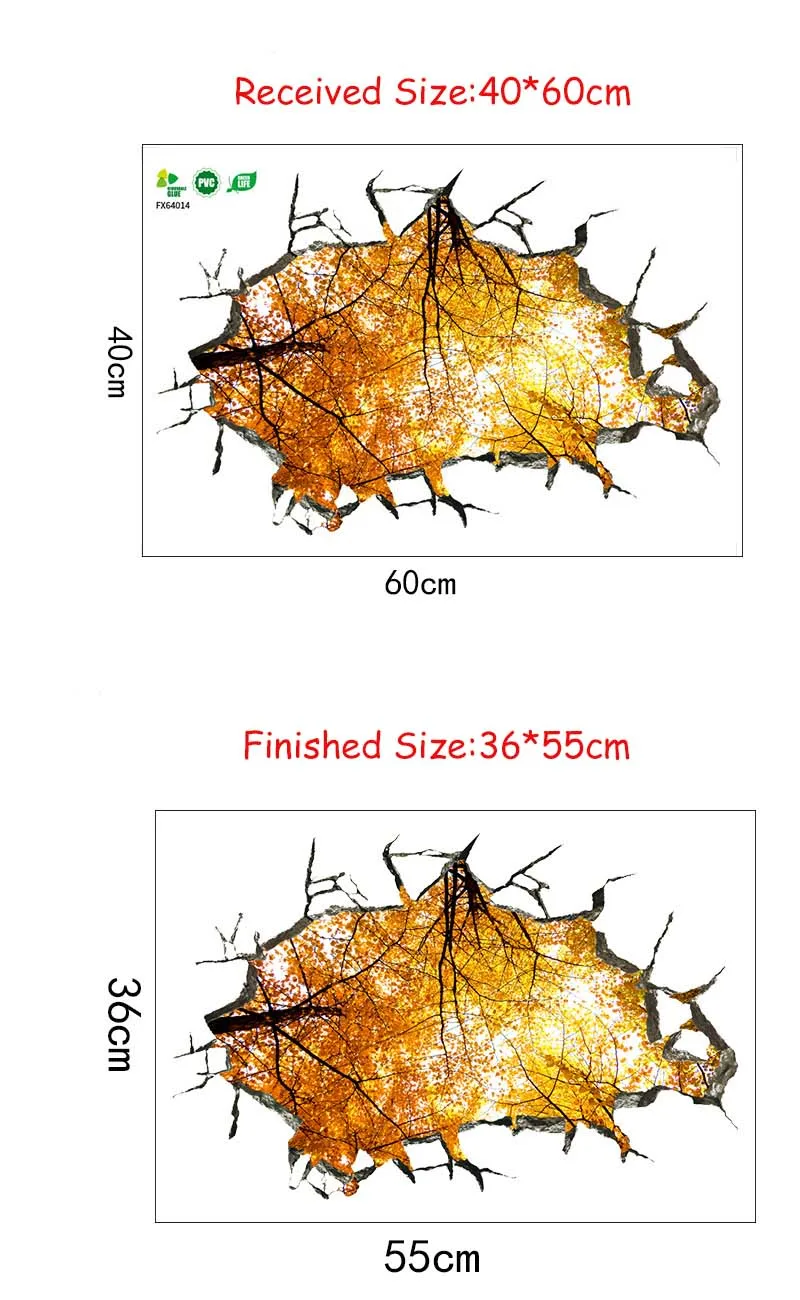 3D кирпичная стена узор Глубокий Лес Дерево листья настенные наклейки домашний декор спальня потолок художественная Фреска самоклеющиеся пол наклейки на стены